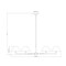 Z-Lite Leila Chandelier, 6-Light, 63 In.W x 10.75 In.H, Brushed Nickel/White Linen 744-63R-BN - alternate 6